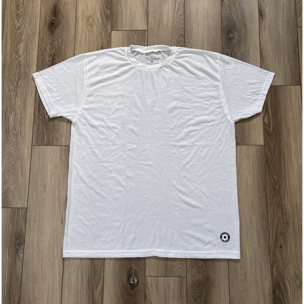 Ben Sherman White T-Shirt Mens Size Large Cotton Blend Short Sleeve Lightweight